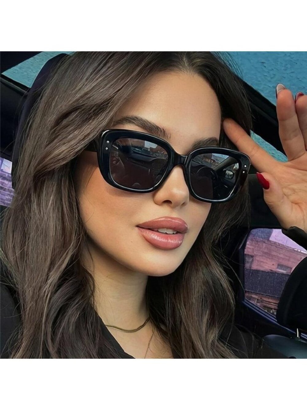 UV400 Protection Rectangle Sunglasses
